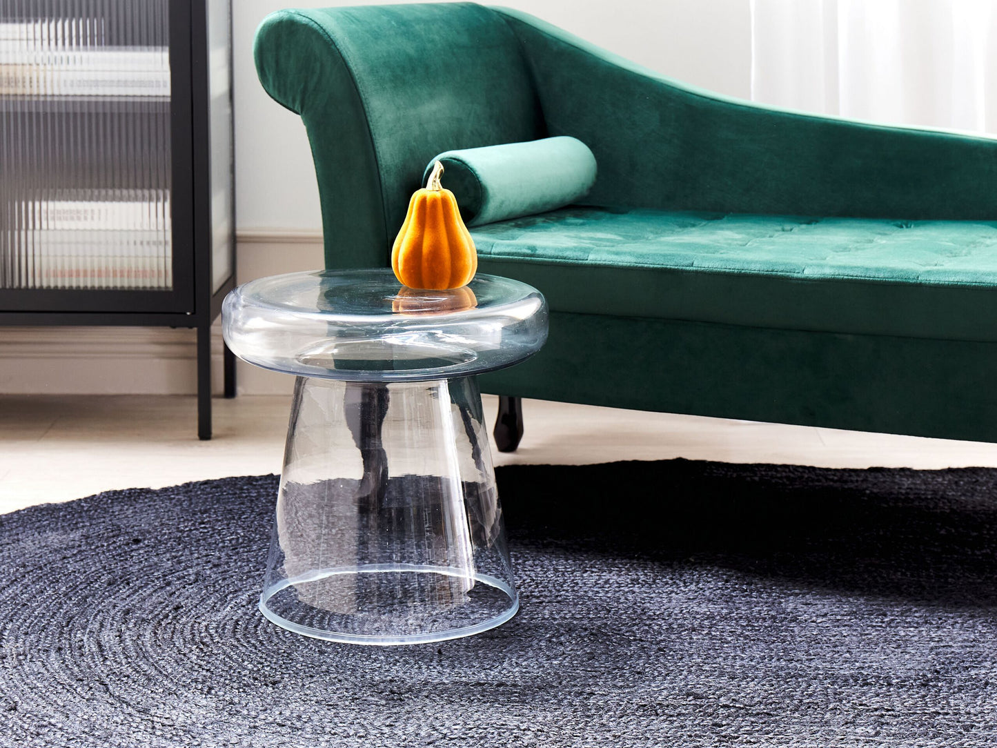 Beistelltisch Glas transparent rund ⌀ 39 cm CALDERA