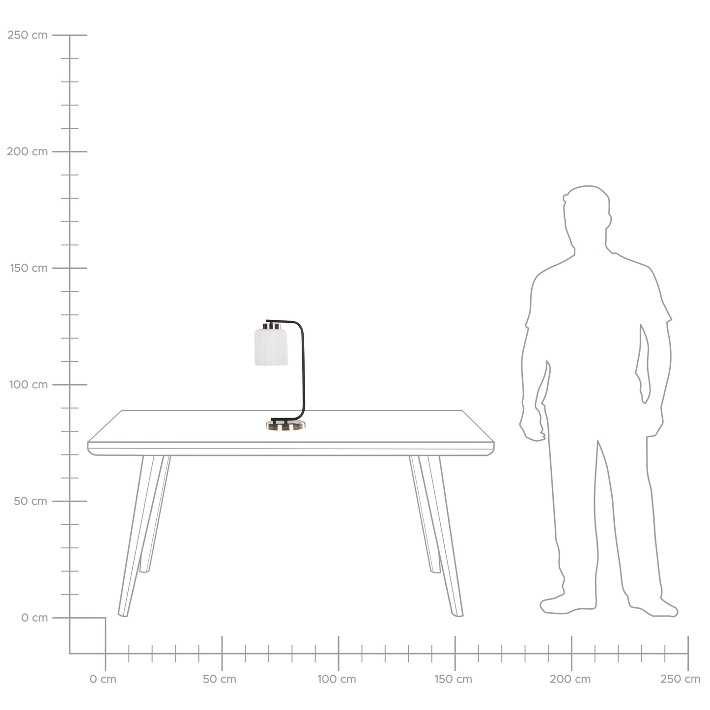 Tischleuchte CAUDELO Metall Schwarz