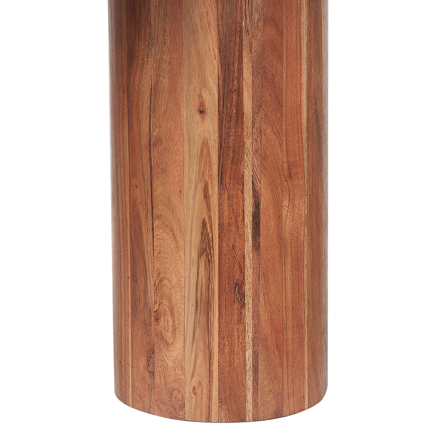 Beistelltisch Marmor / Akazienholz weiss asymmetrisch 90 x 35 cm CASABLANCA