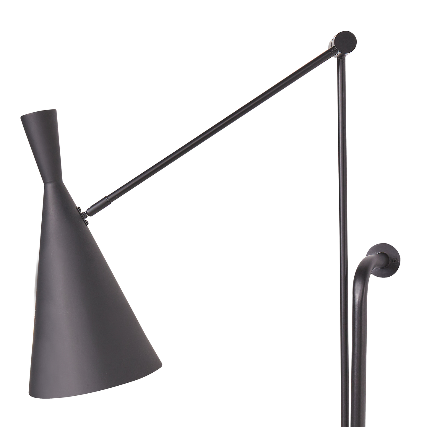 Wandlampe MARISA verstellbar Metall Schwarz