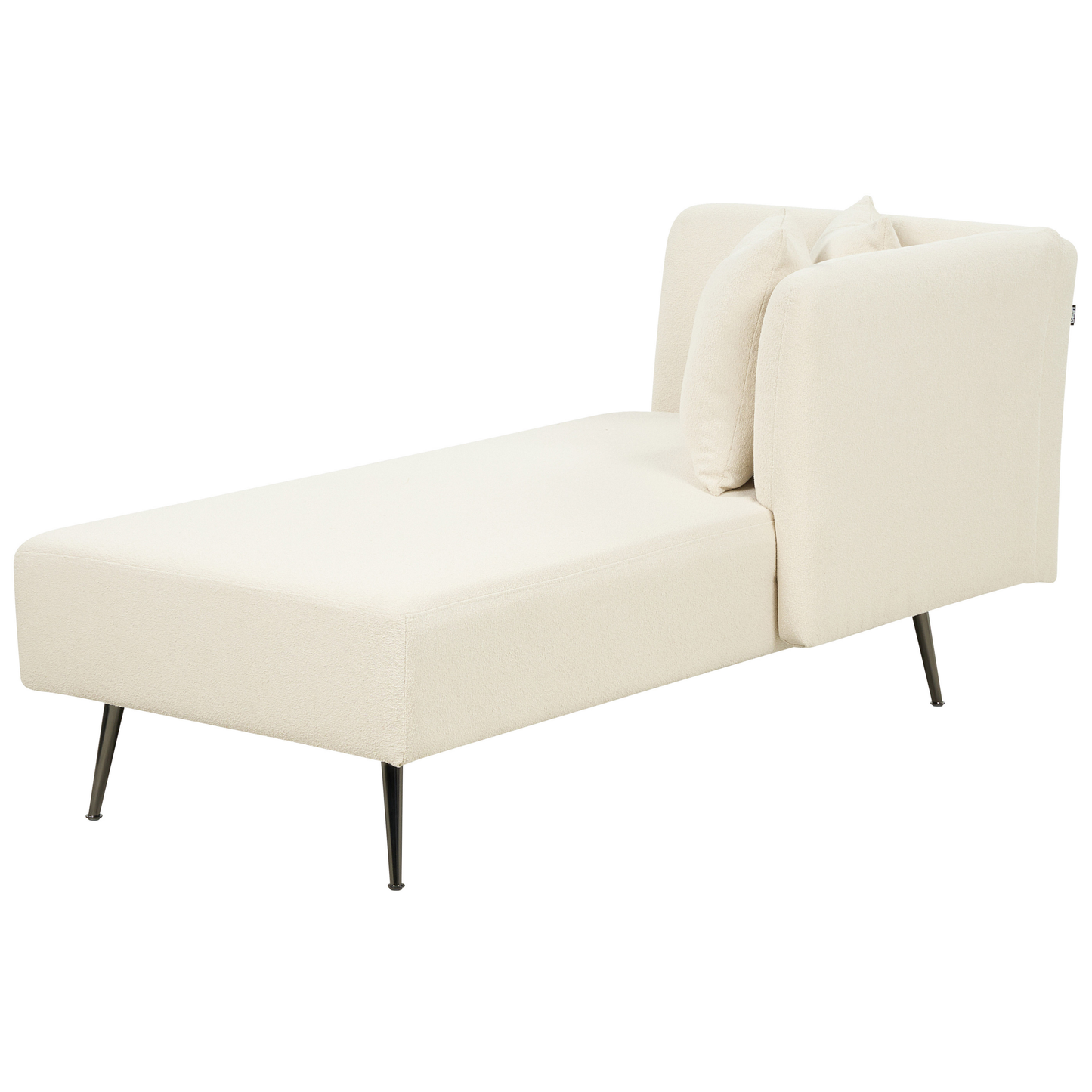 Chaiselongue Bouclé cremeweiss linksseitig RIOM