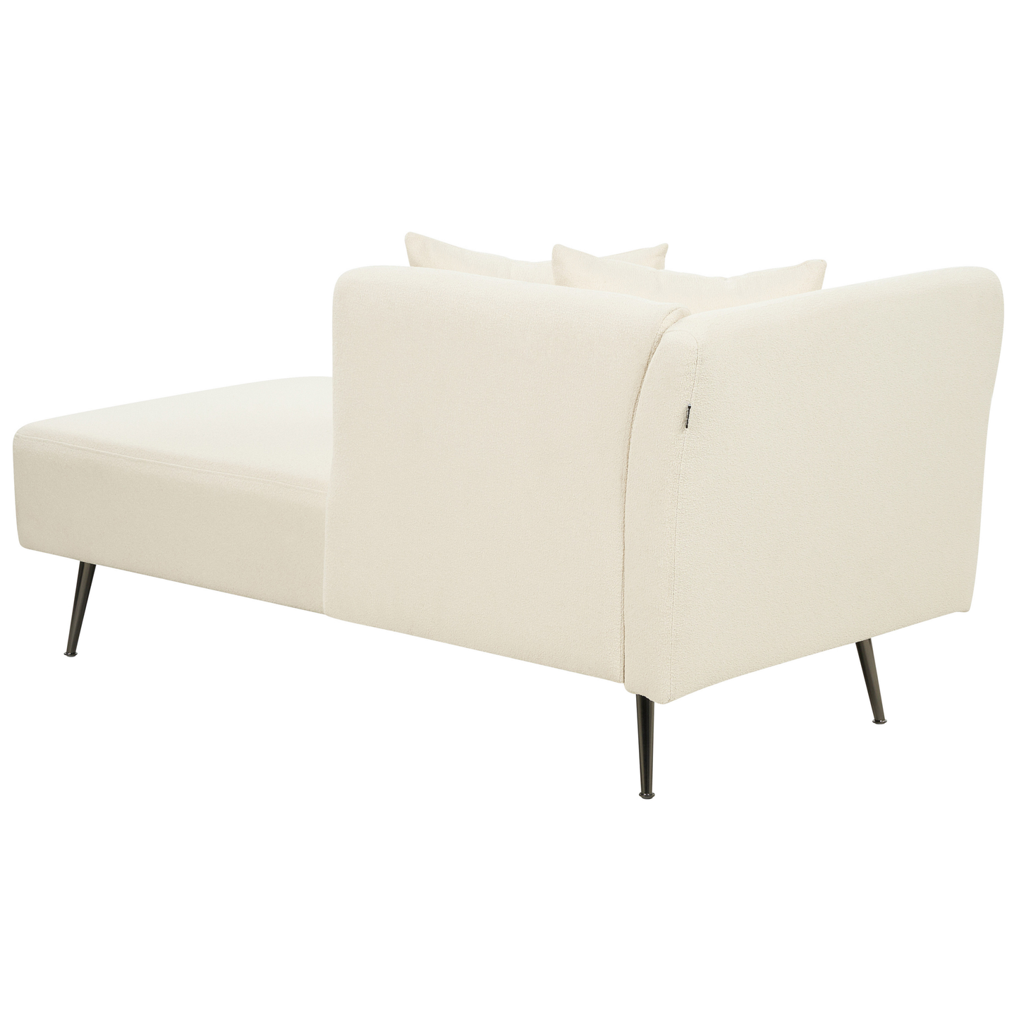 Chaiselongue Bouclé cremeweiss linksseitig RIOM