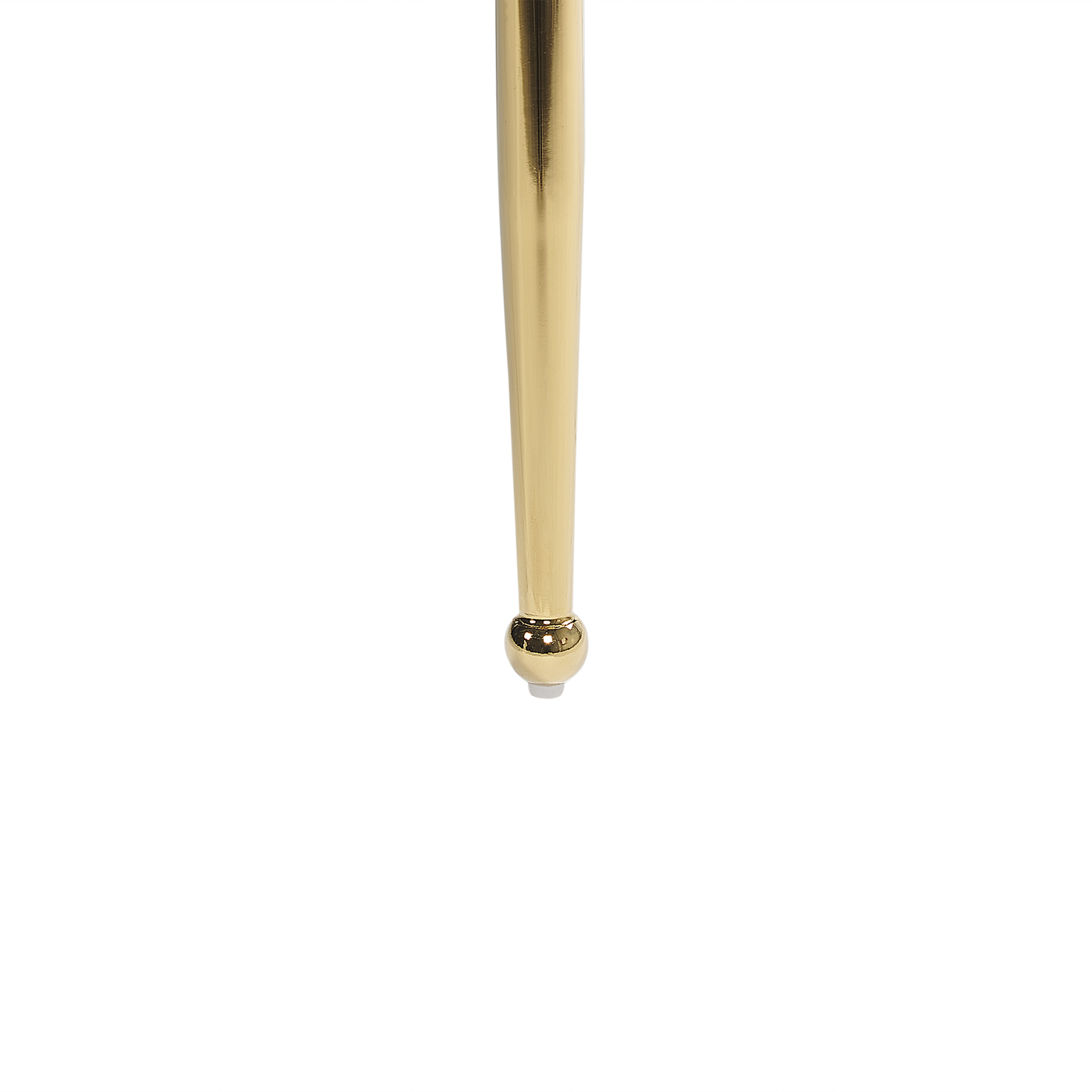 Chaiselongue Samtstoff creme / gold NANTILLY