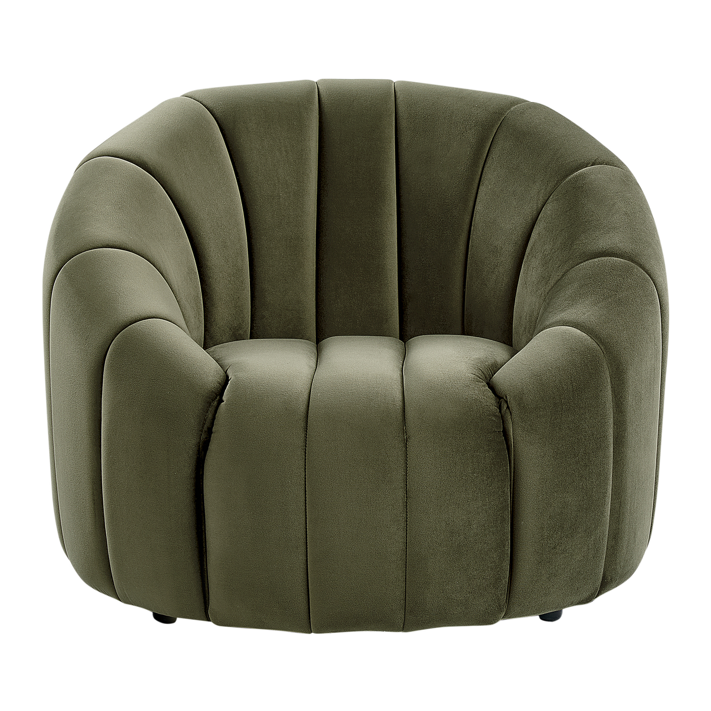 Sessel MALUNG Samtstoff Dunkelgrün