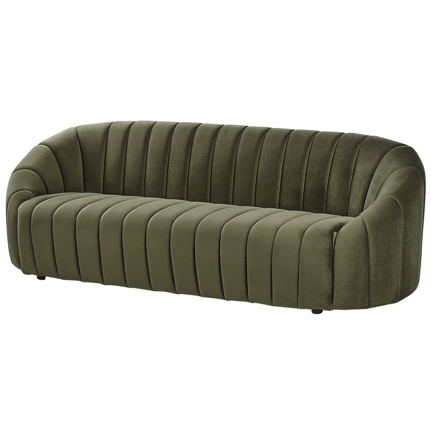 Sofa Set Samtstoff dunkelgrün 6-Sitzer MALUNG