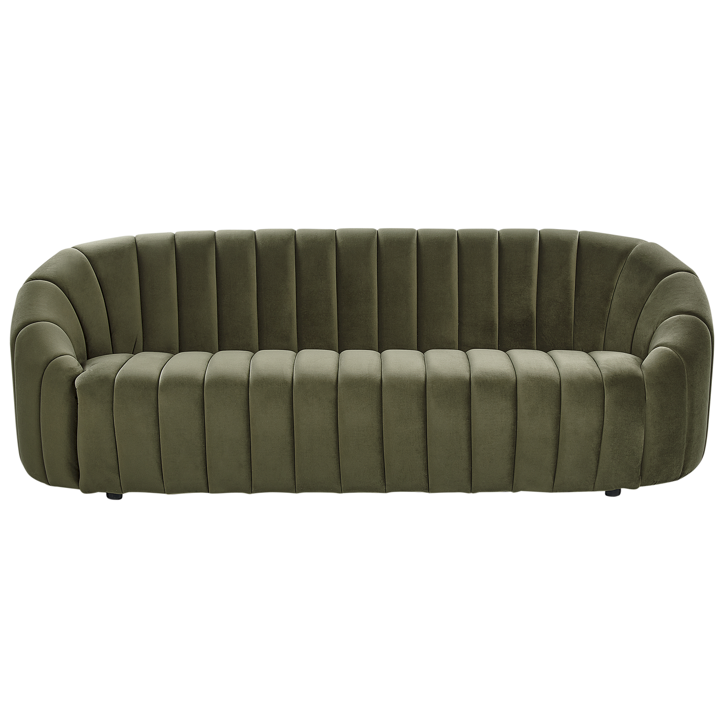 Sofa Set Samtstoff dunkelgrün 6-Sitzer MALUNG