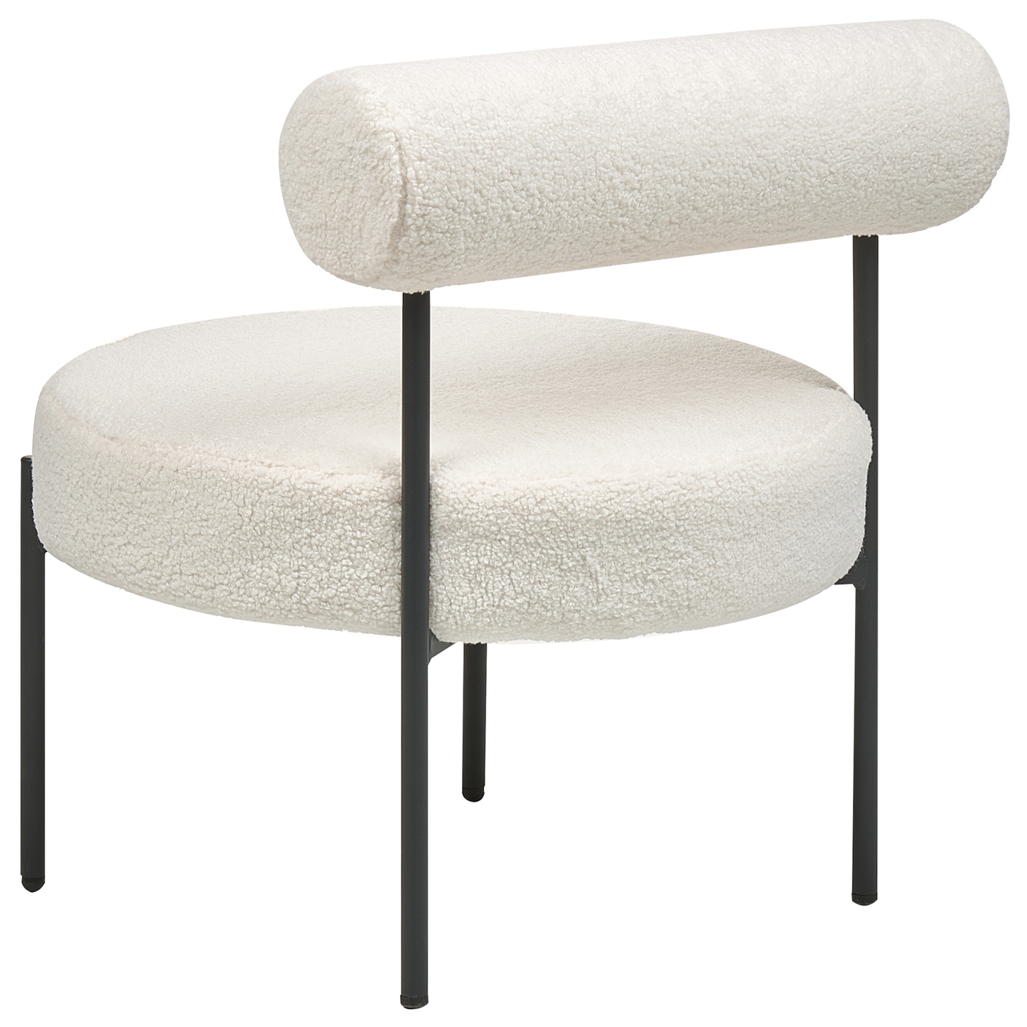 Sessel ALPHA Bouclé Weiss