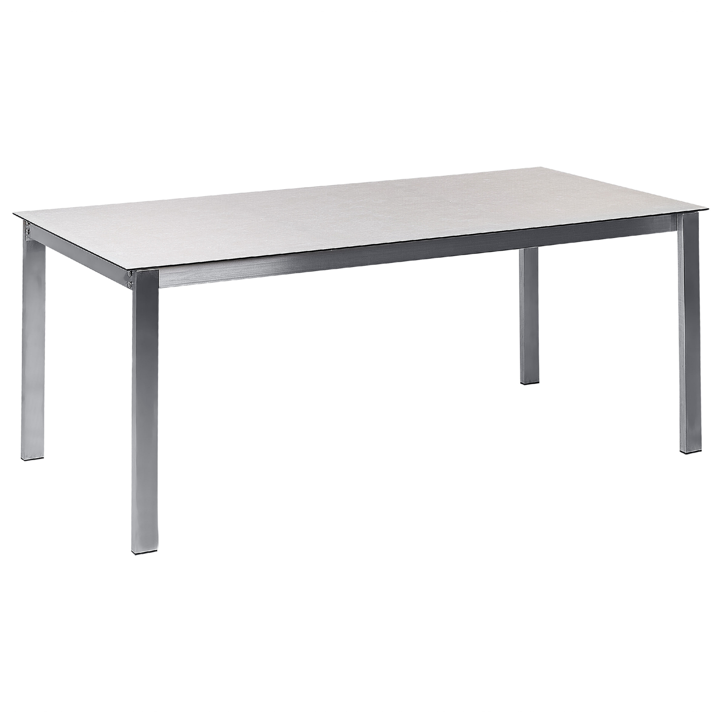 Gartentisch COSOLETO 180 cm 90 cm Glas Weiss