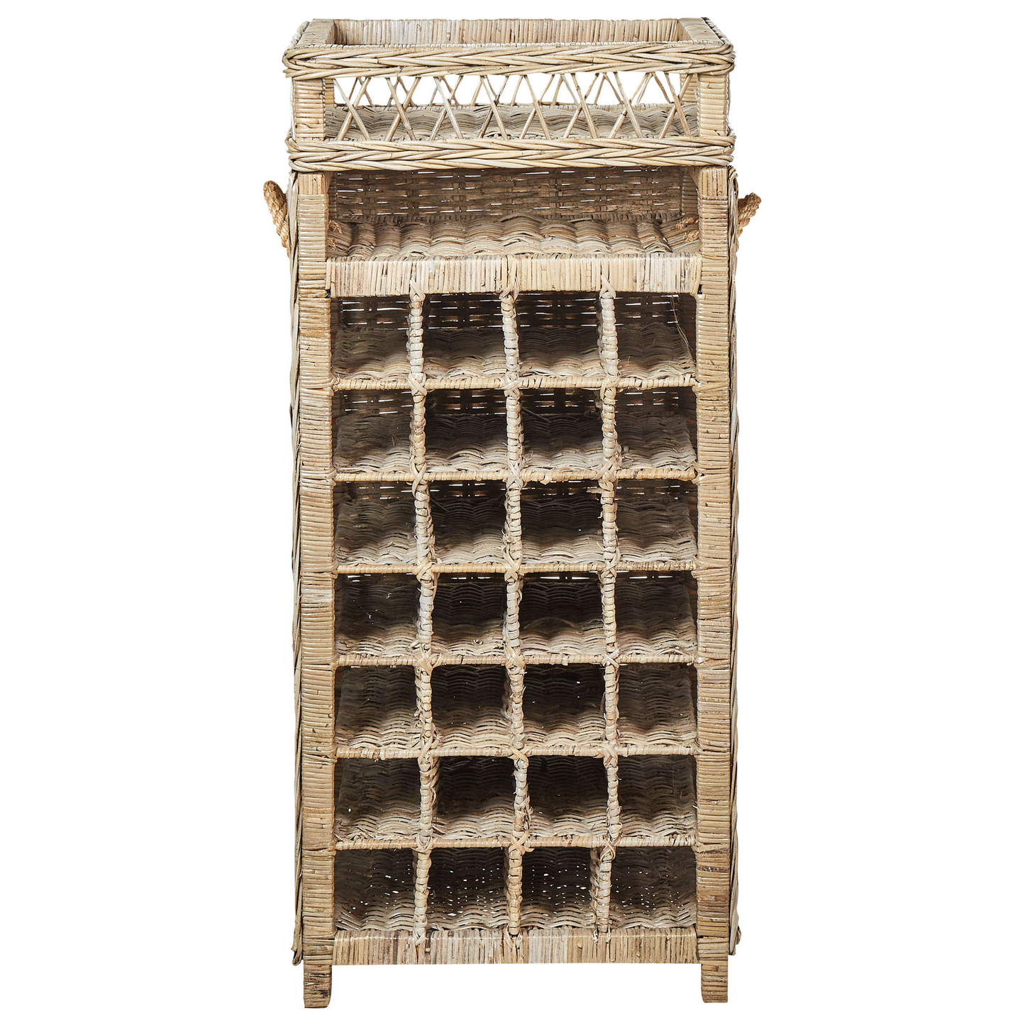 Weinständer BASIRA Rattan 112 cm Naturfarben