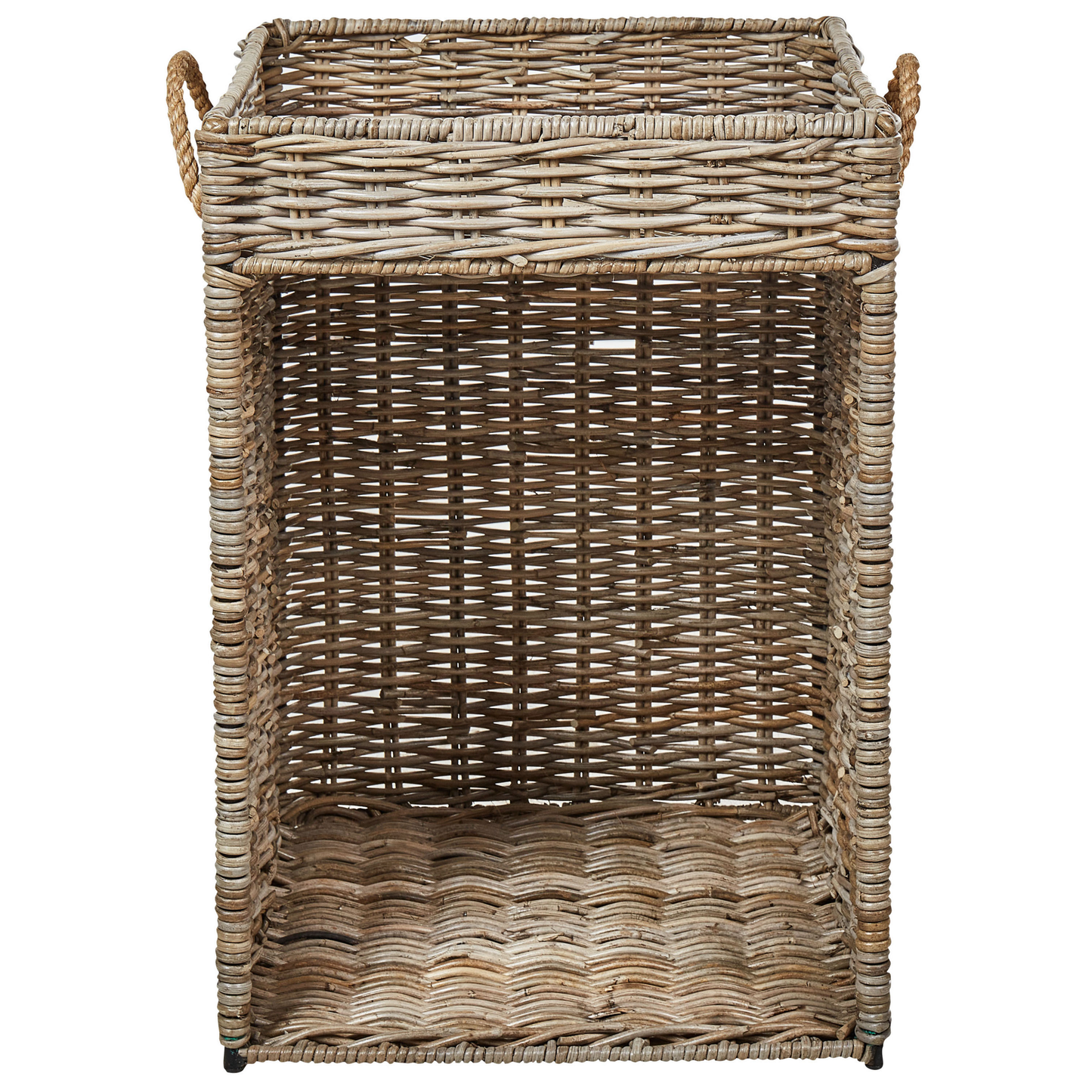 Beistelltisch Rattan natürlich rechteckig 51 x 49 cm GADARA