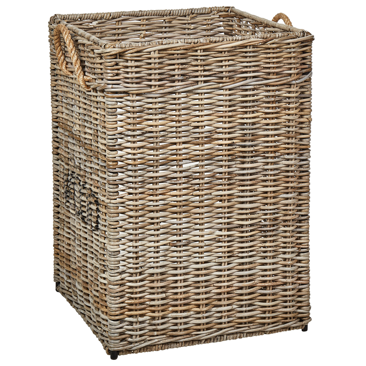 Beistelltisch Rattan natürlich rechteckig 51 x 49 cm GADARA