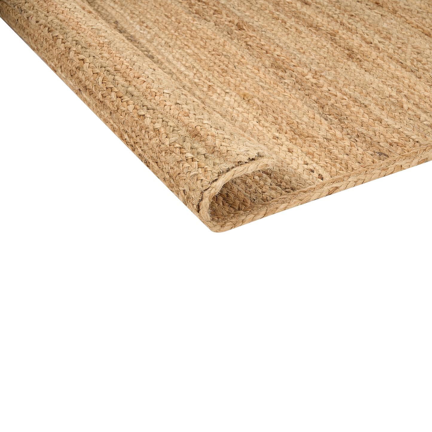 Teppich Jute beige 160 x 230 cm geometrisches Muster Kurzflor BOGAZOREN