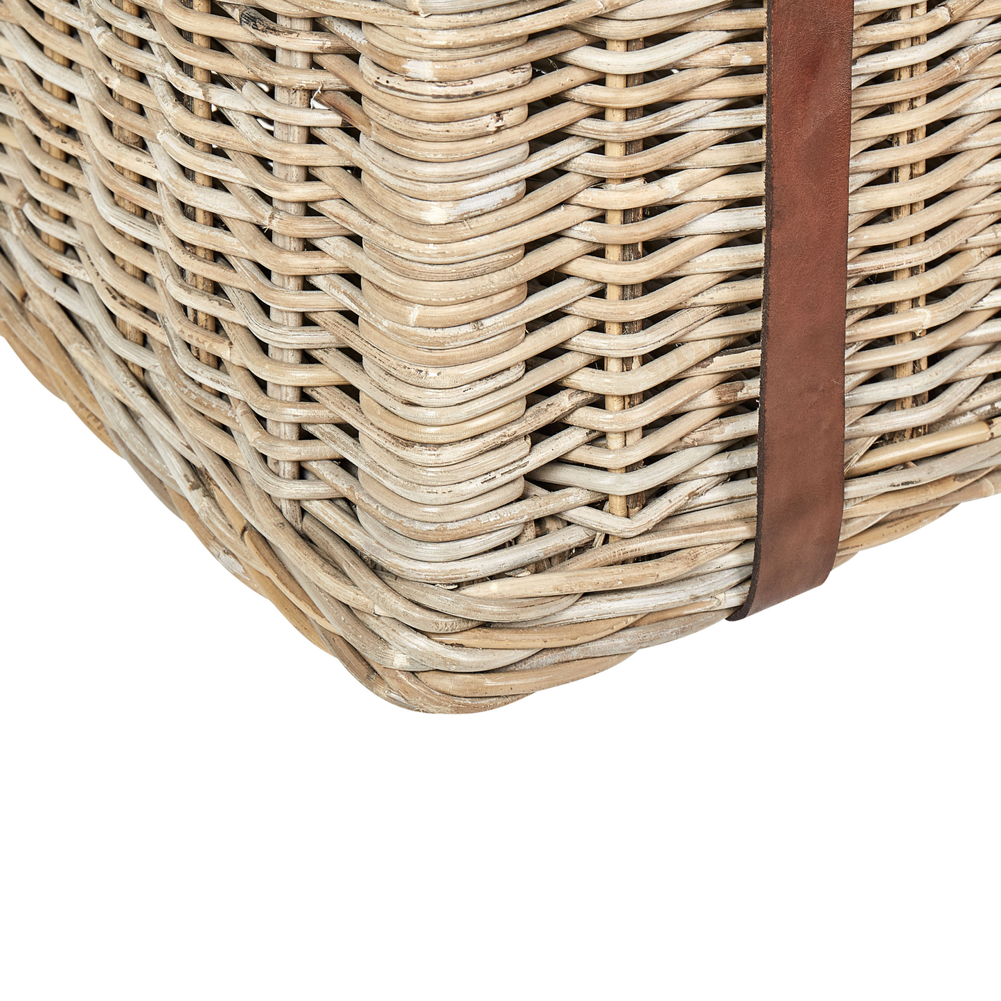 Aufbewahrungsbox mit Deckel Rattan naturfarben MADABA