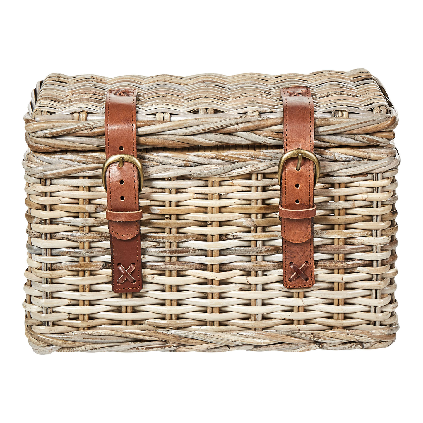 Aufbewahrungsbox mit Deckel Rattan naturfarben 2er Set IRBID