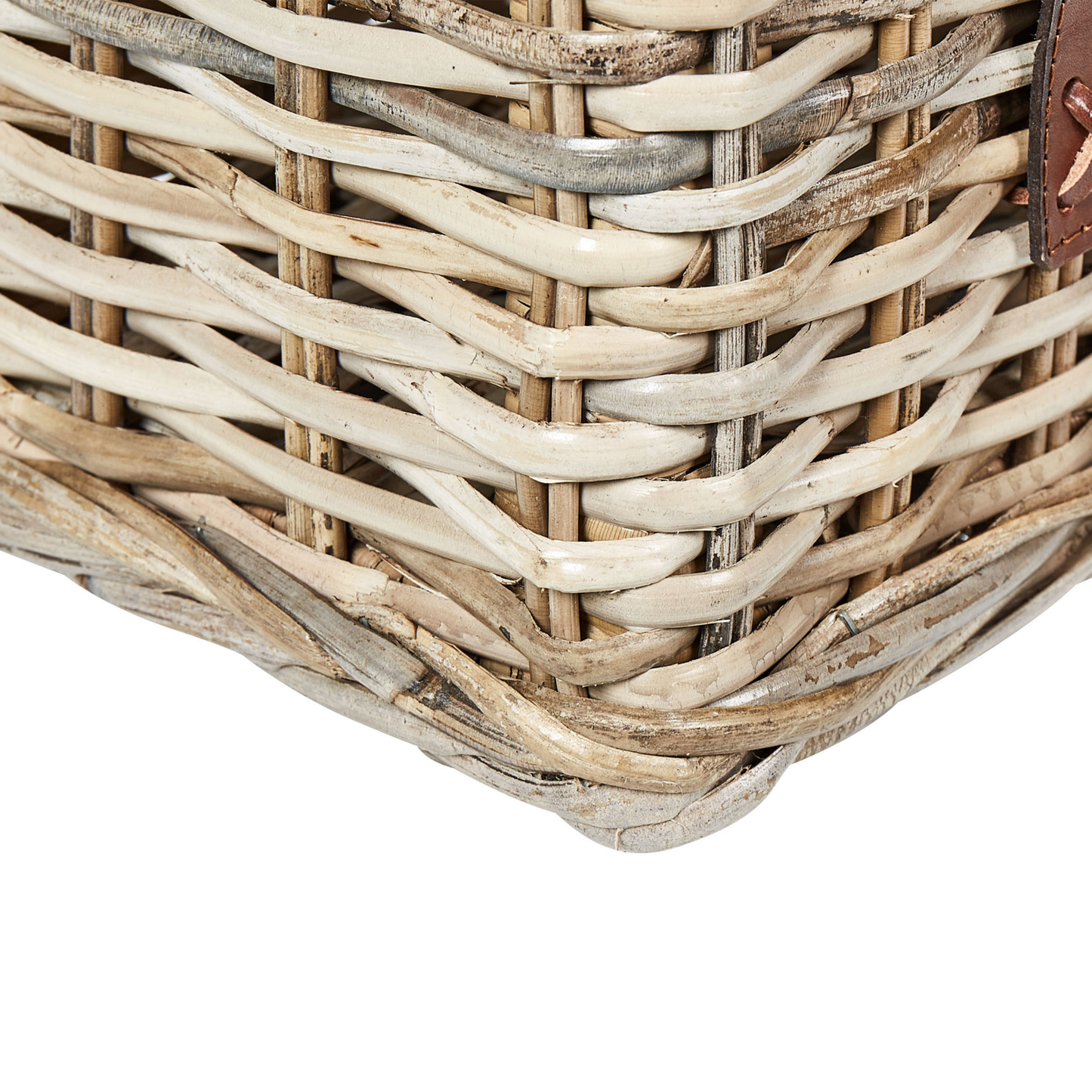 Aufbewahrungsbox mit Deckel Rattan naturfarben 2er Set IRBID