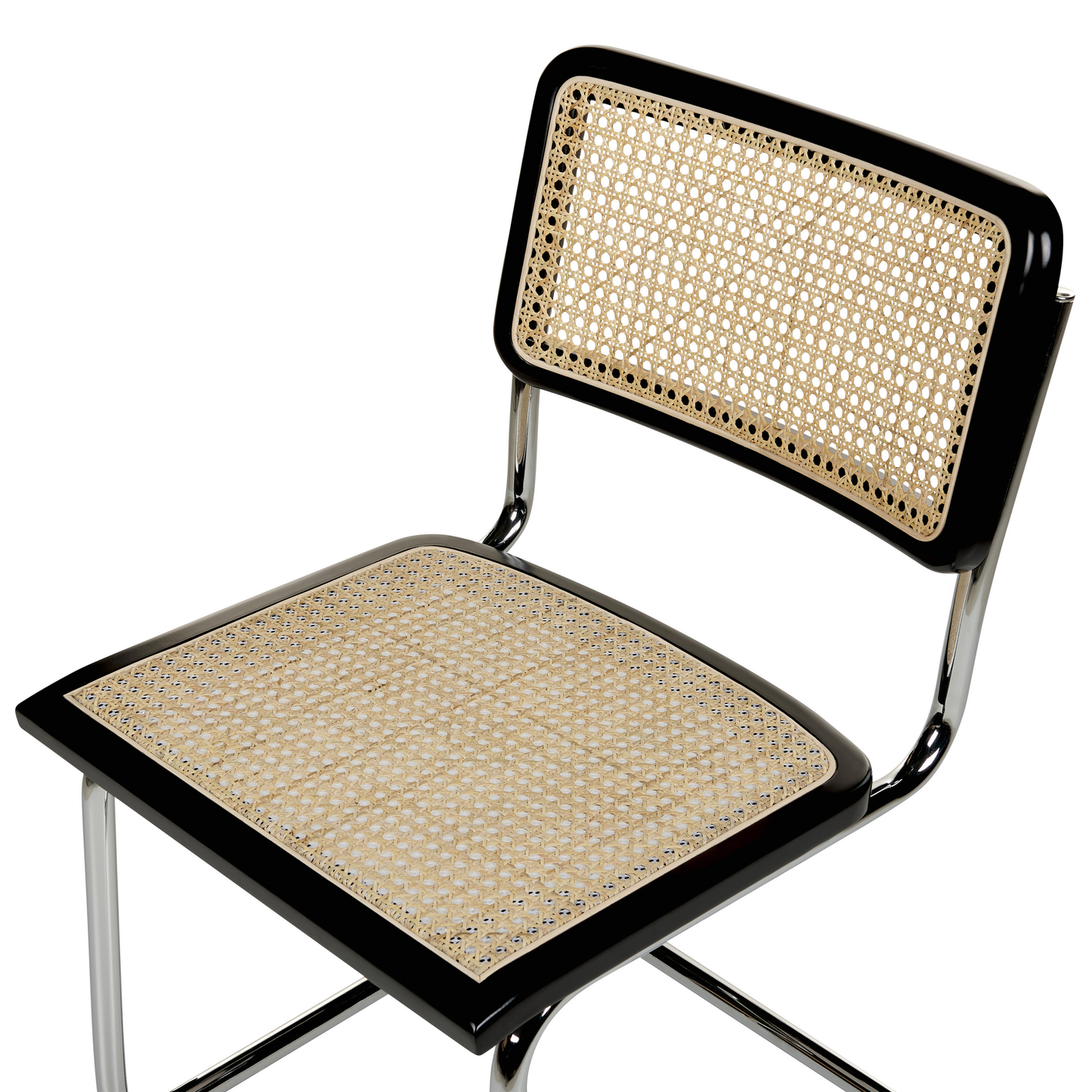 Esszimmerstuhl Rattan natürlich / schwarz 2er Set CORDOVA