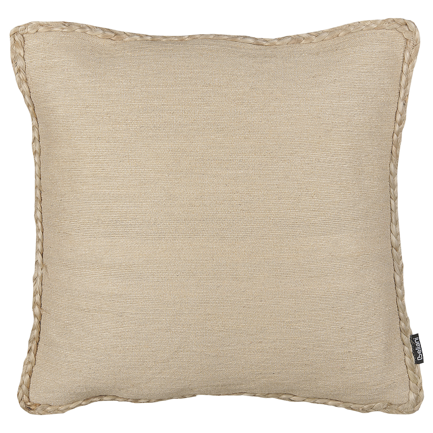 Dekokissen 2er Set ELLIOTTIA Jute 45 x 45 cm Beige Ohne Muster
