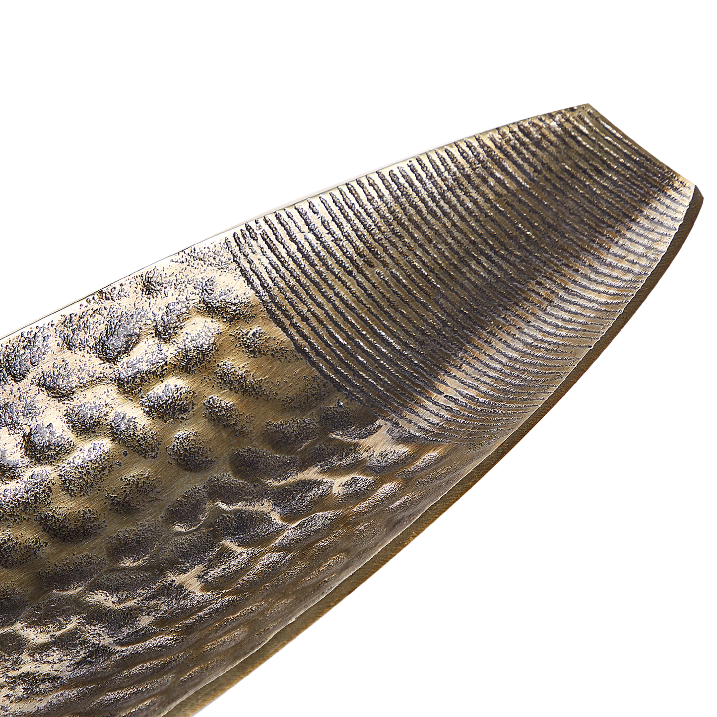 Dekoschale Eisen gold oval 45 x 15 cm TINOS