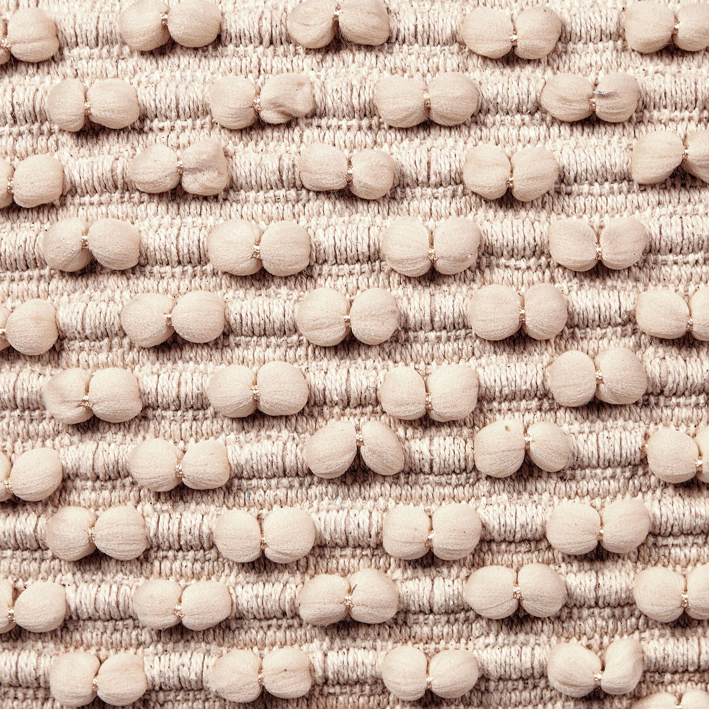 Pouf Baumwolle taupe 50 x 50 x 35 cm KINGRI