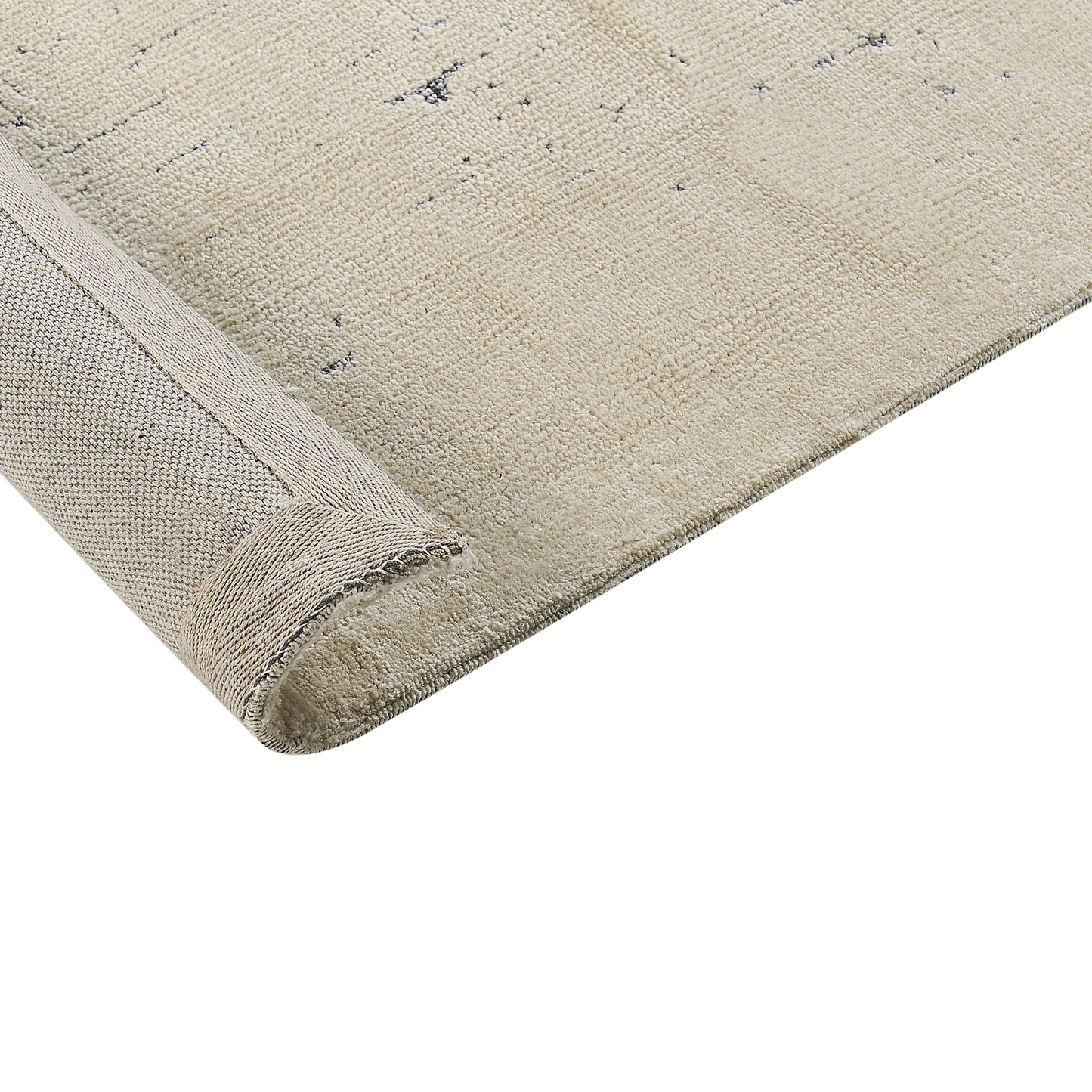 Teppich creme / grau 160 x 230 cm abstraktes Muster Kurzflor NAKUS