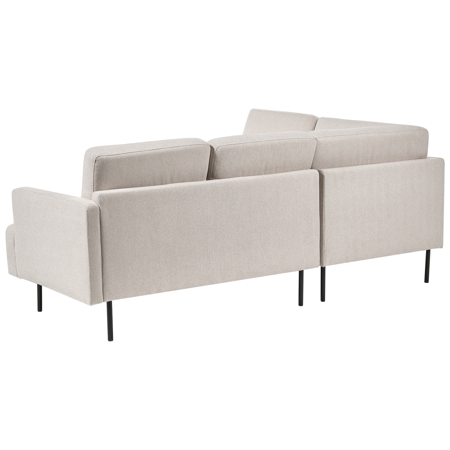 4-Sitzer Ecksofa hellbeige rechtsseitig BREDA
