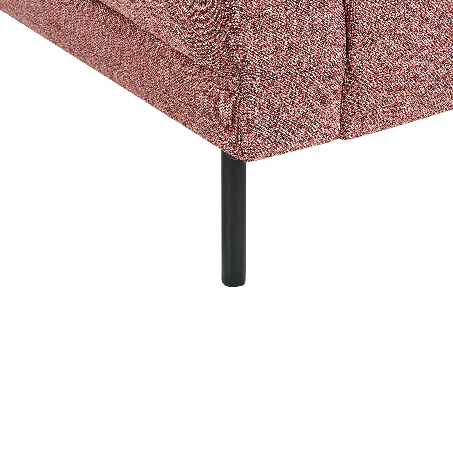 4-Sitzer Ecksofa rosa rechtsseitig BREDA