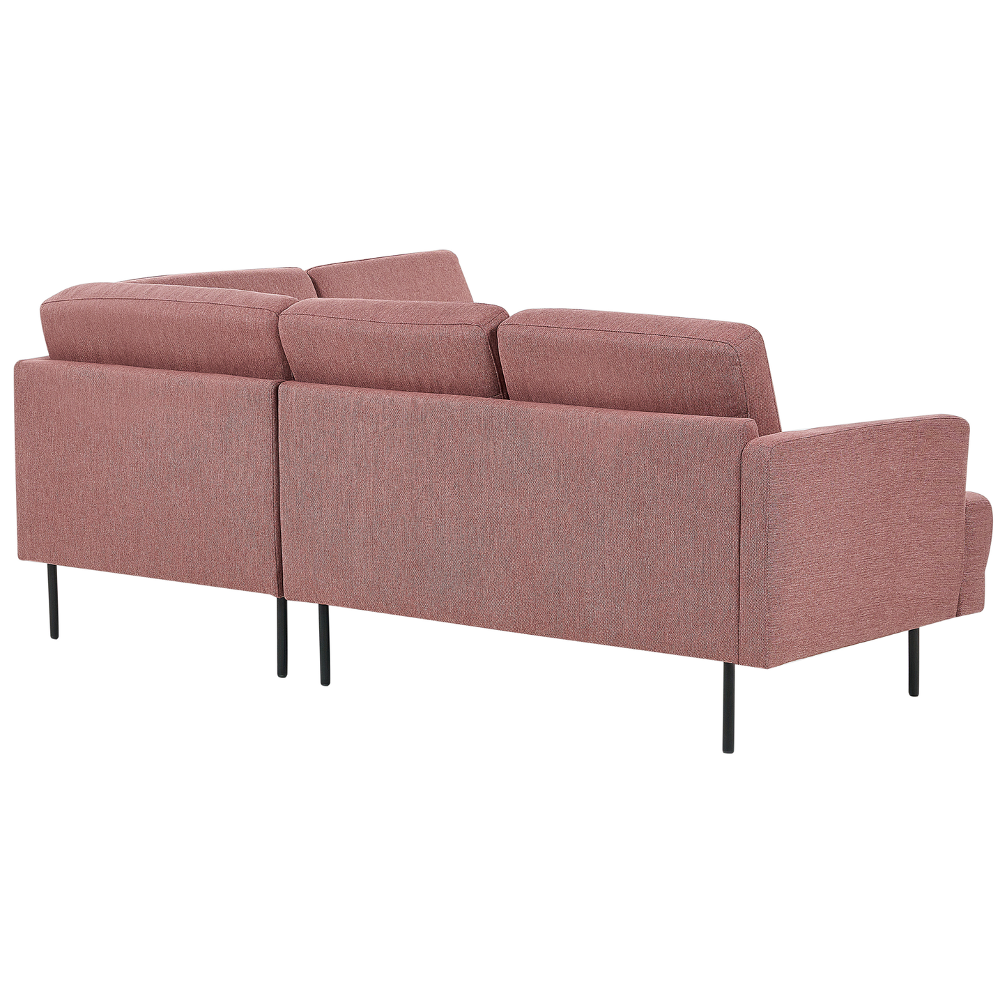 4-Sitzer Ecksofa rosa linksseitig BREDA