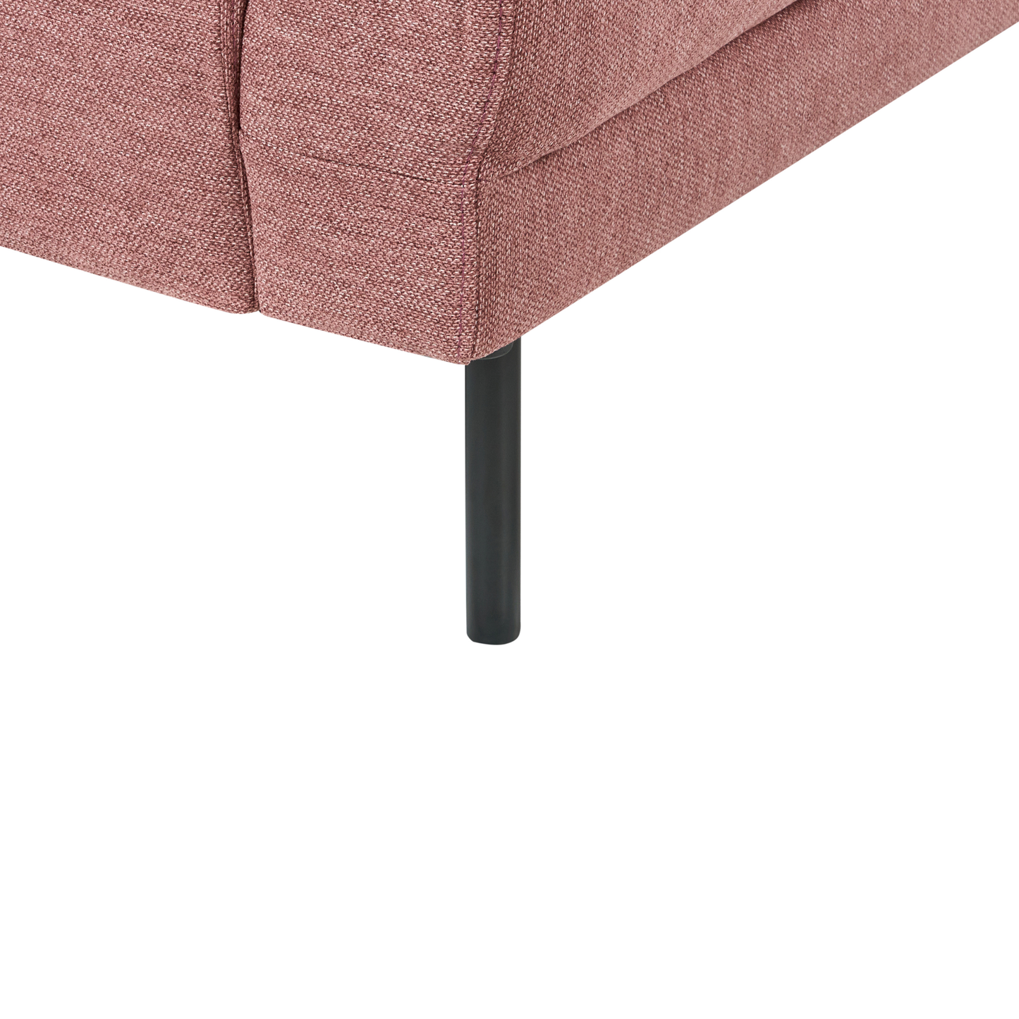 4-Sitzer Ecksofa rosa linksseitig BREDA