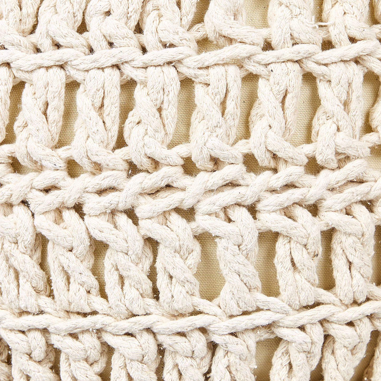 Pouf Baumwolle creme ø 40 cm ARPATU