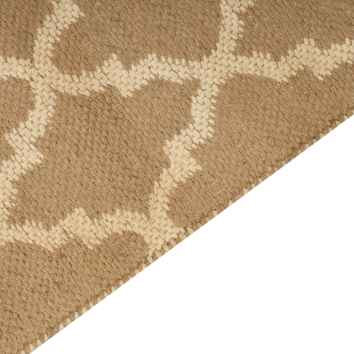 Teppich Jute beige 200 x 300 cm marokkanisches Muster Kurzflor MERMER
