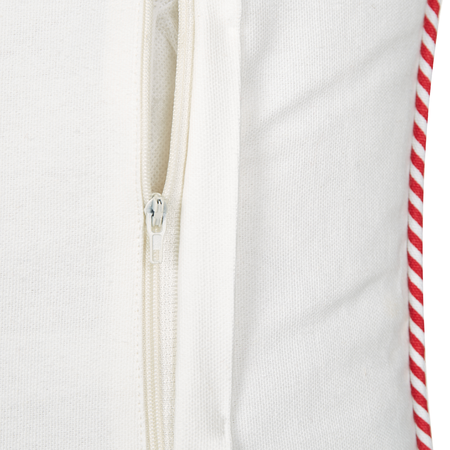 Dekokissen 2er Set EUCHARIS Samtstoff 45 x 45 cm Weiss Weihnachtsmotiv