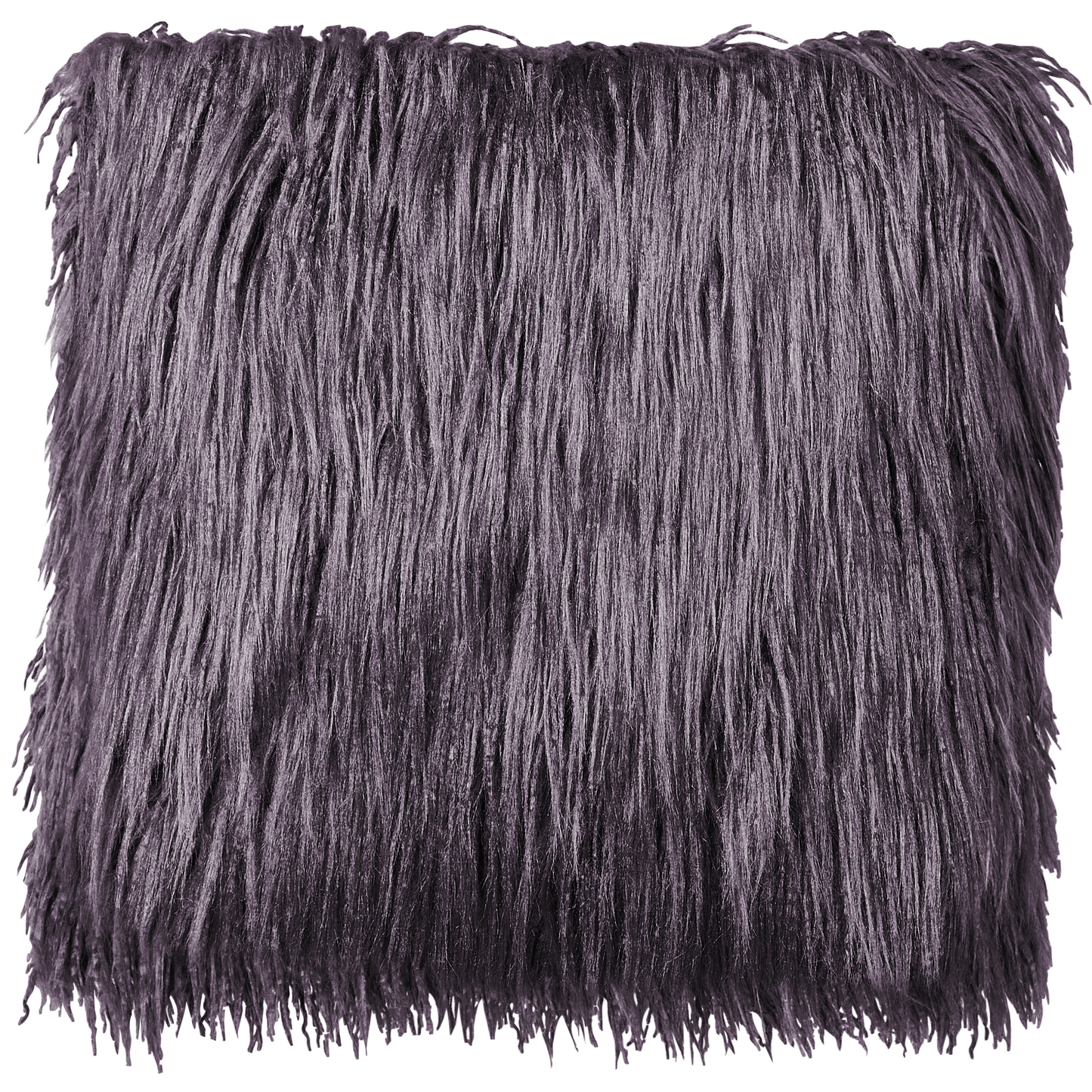 Dekokissen 2er Set COROKIA Webpelz 45 x 45 cm Dunkelgrau Ohne Muster