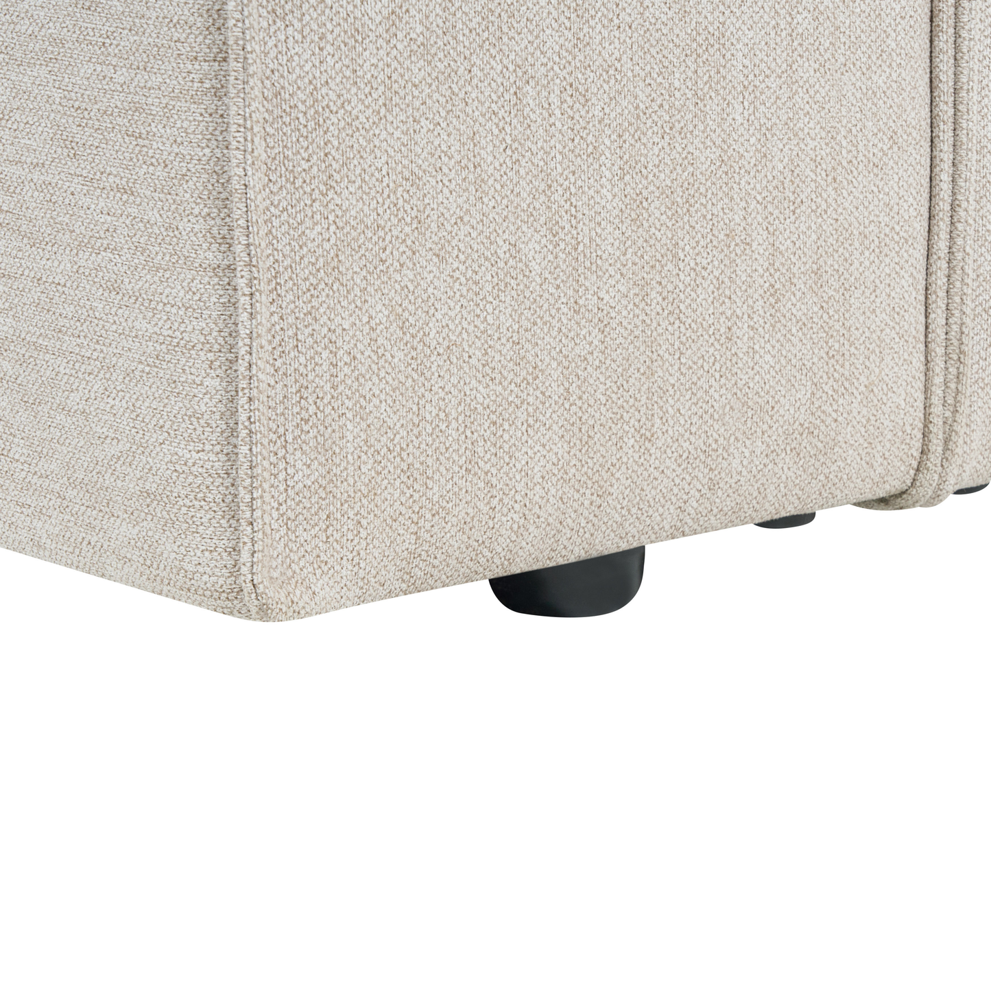 3-Sitzer Ecksofa hellbeige linksseitig VERNON