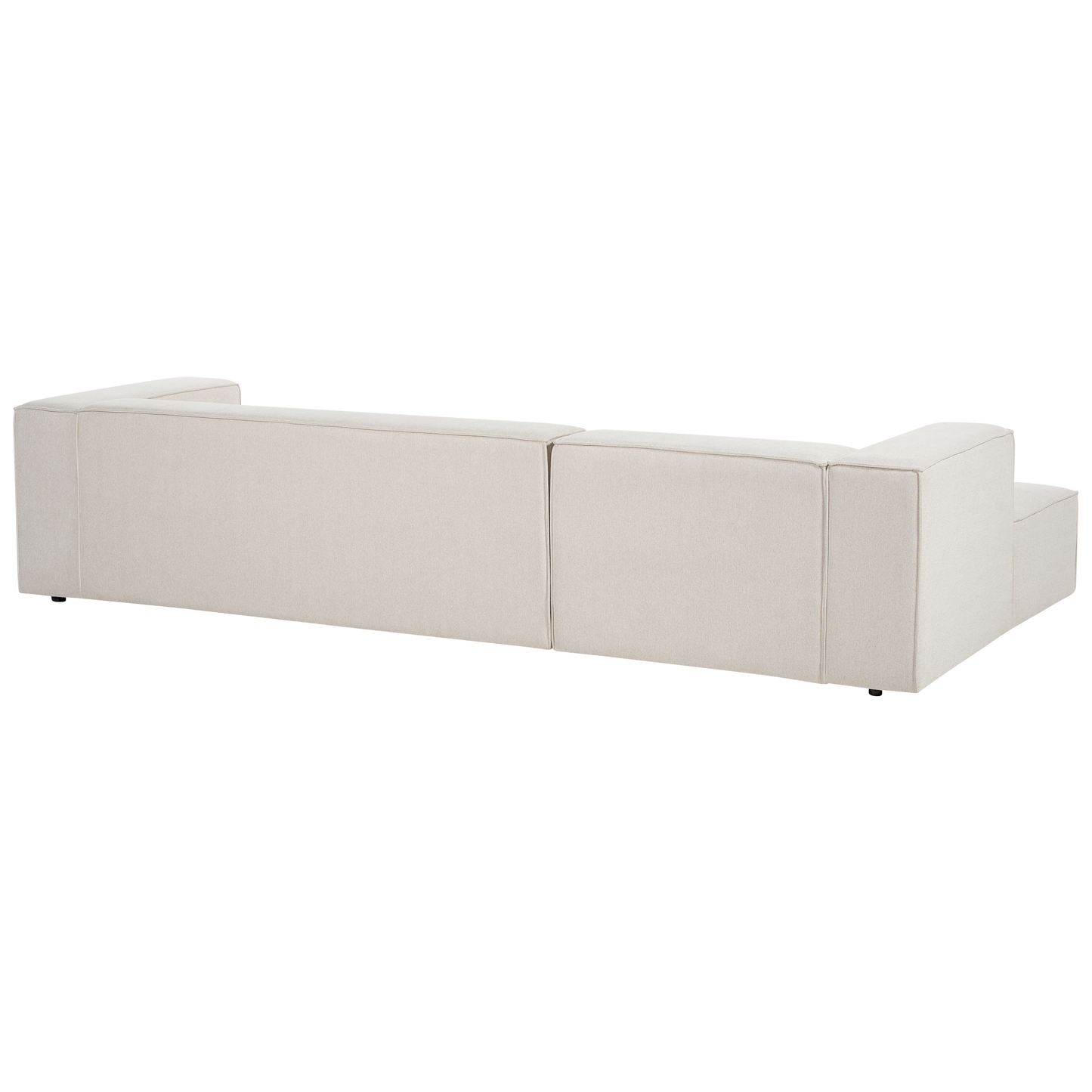 3-Sitzer Ecksofa hellbeige rechtsseitig VERNON