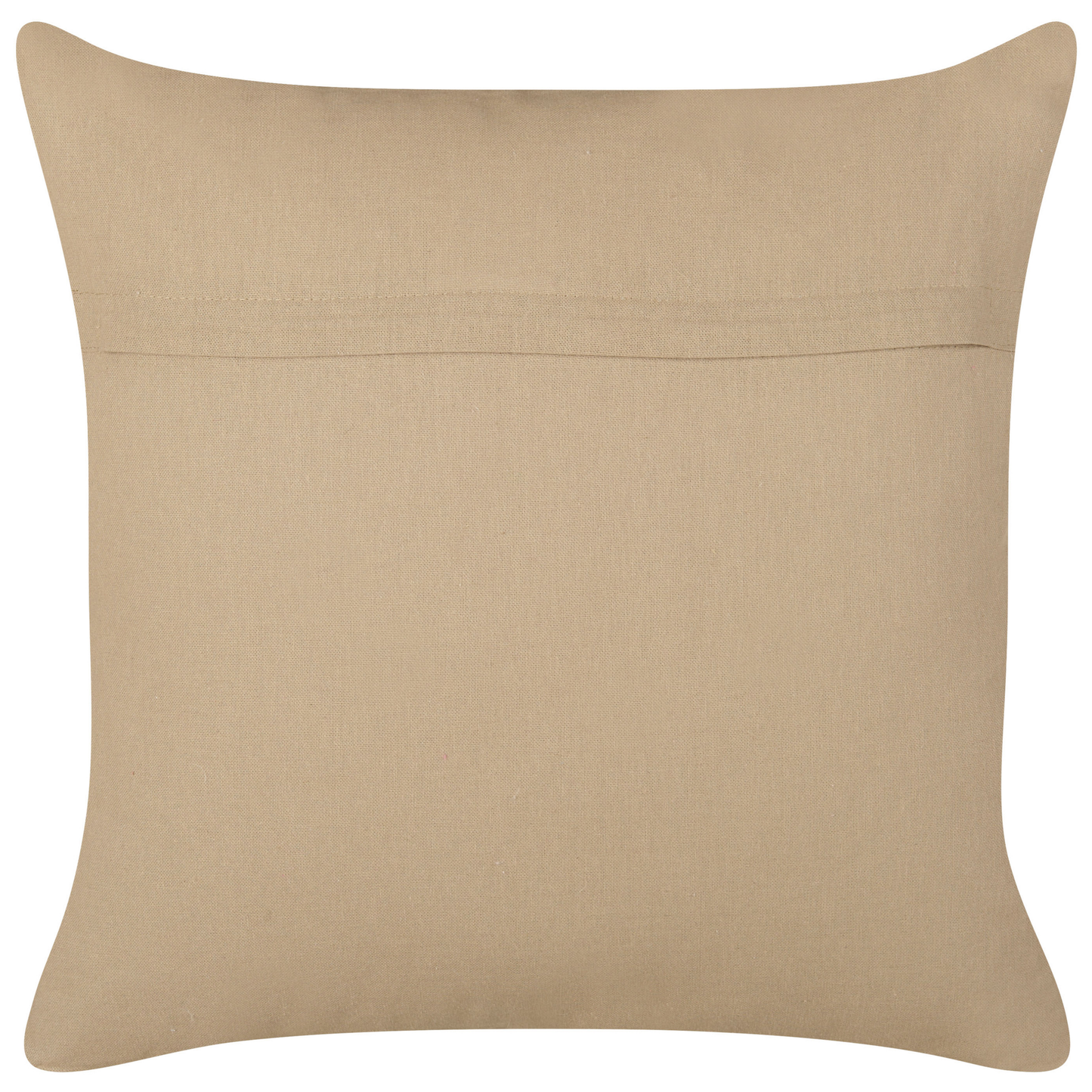 Dekokissen 2er Set DESALIX Jute 45 x 45 cm Beige Streifenmuster