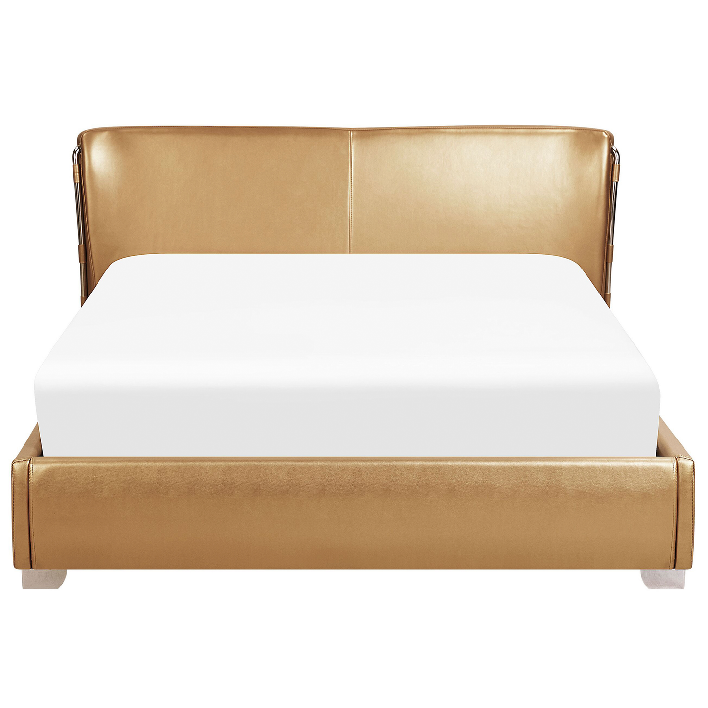 Wasserbett Echtleder PARIS 180 x 200 cm Gold