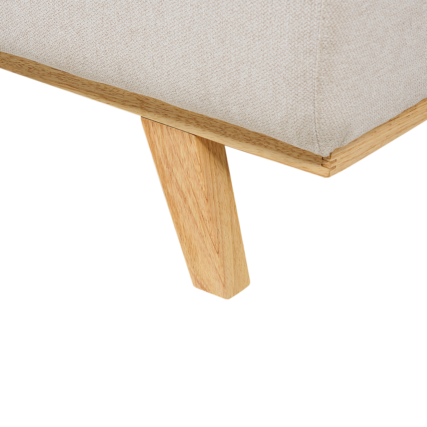 3-Sitzer Ecksofa beige rechtsseitig NORA