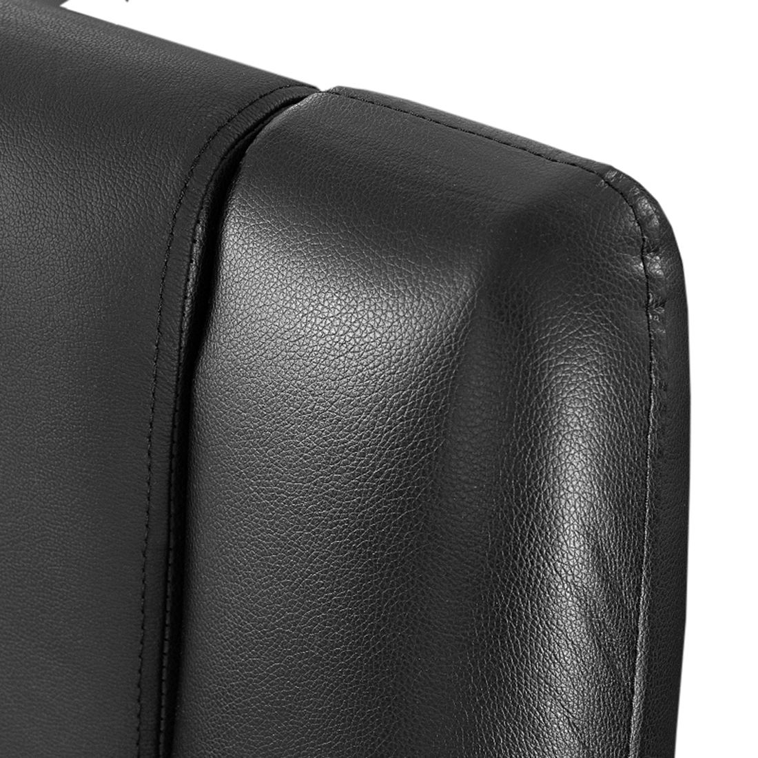 Wasserbett Leder schwarz 180 x 200 cm AVIGNON