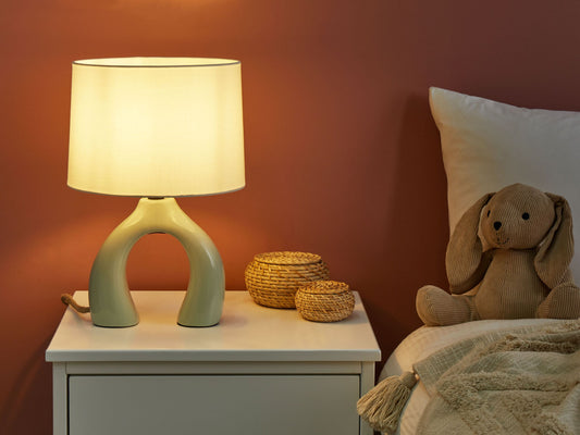 Tischleuchte ABBIE Keramik Hellgrün