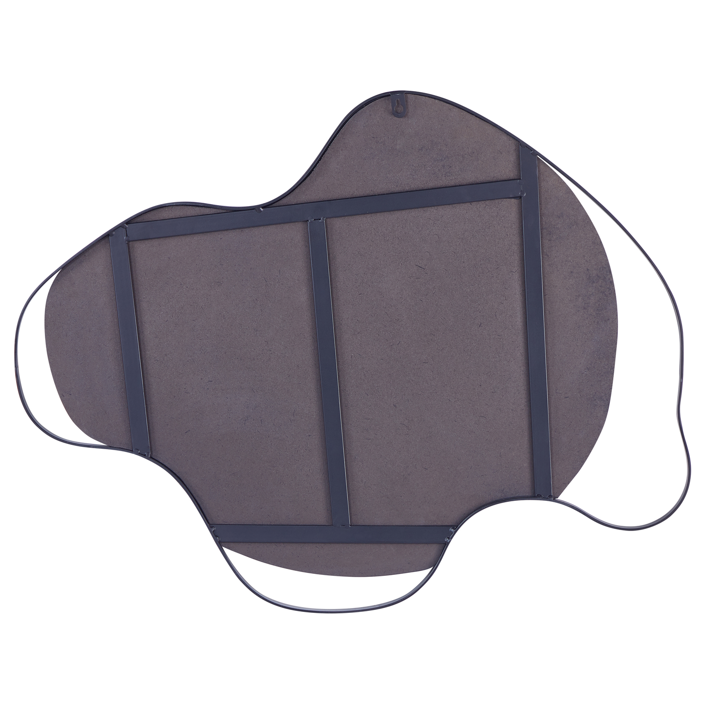 Wandspiegel MELUN 77 cm 59 cm Metall Schwarz