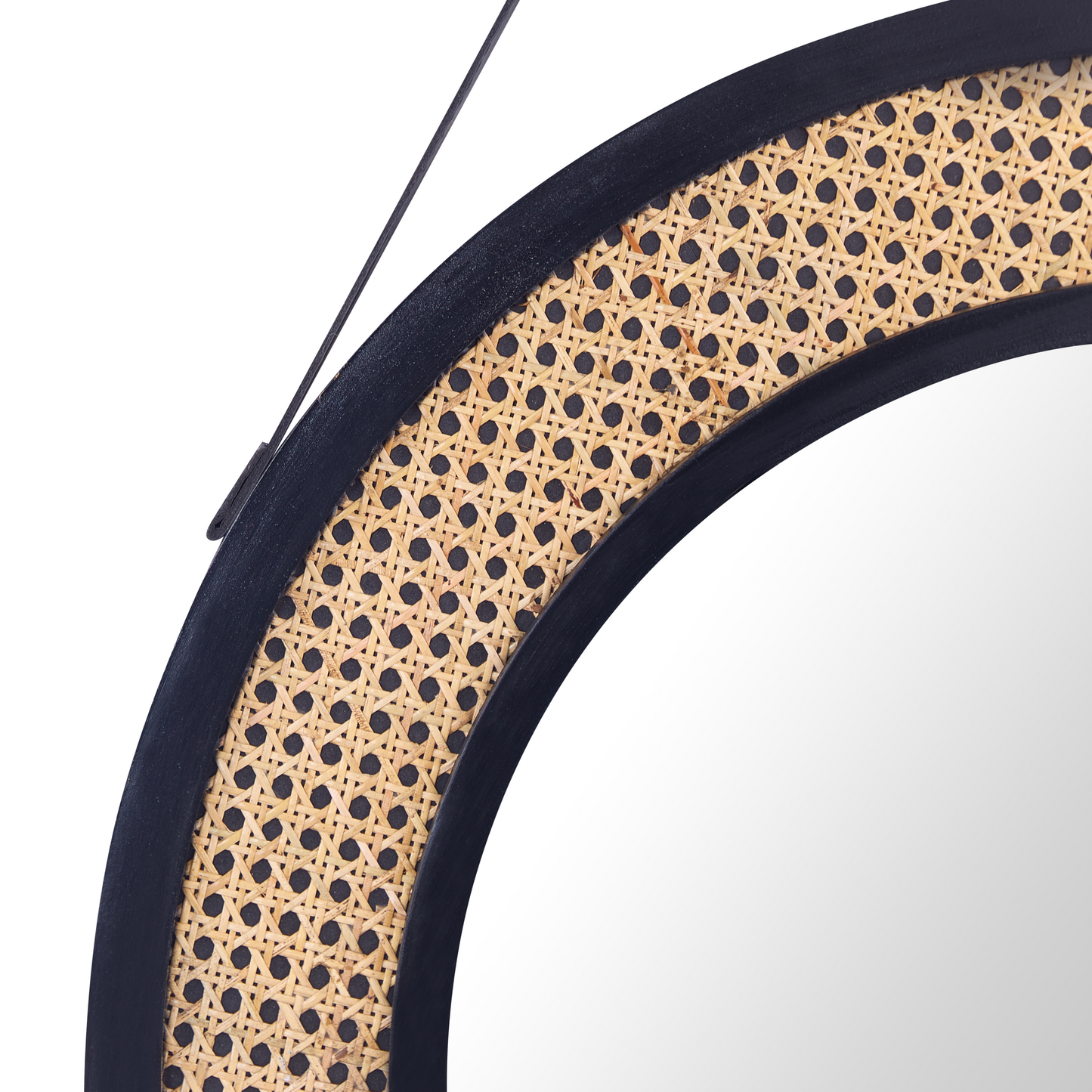 Wandspiegel CAMBRAI 70 cm 104 cm Rattan Naturfarben