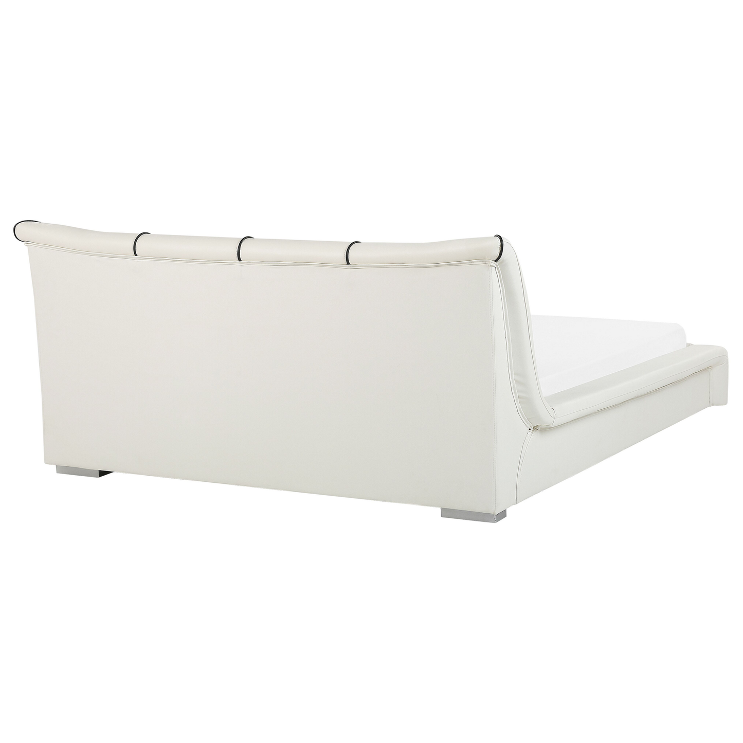 Wasserbett Leder weiss 180 x 200 cm NANTES