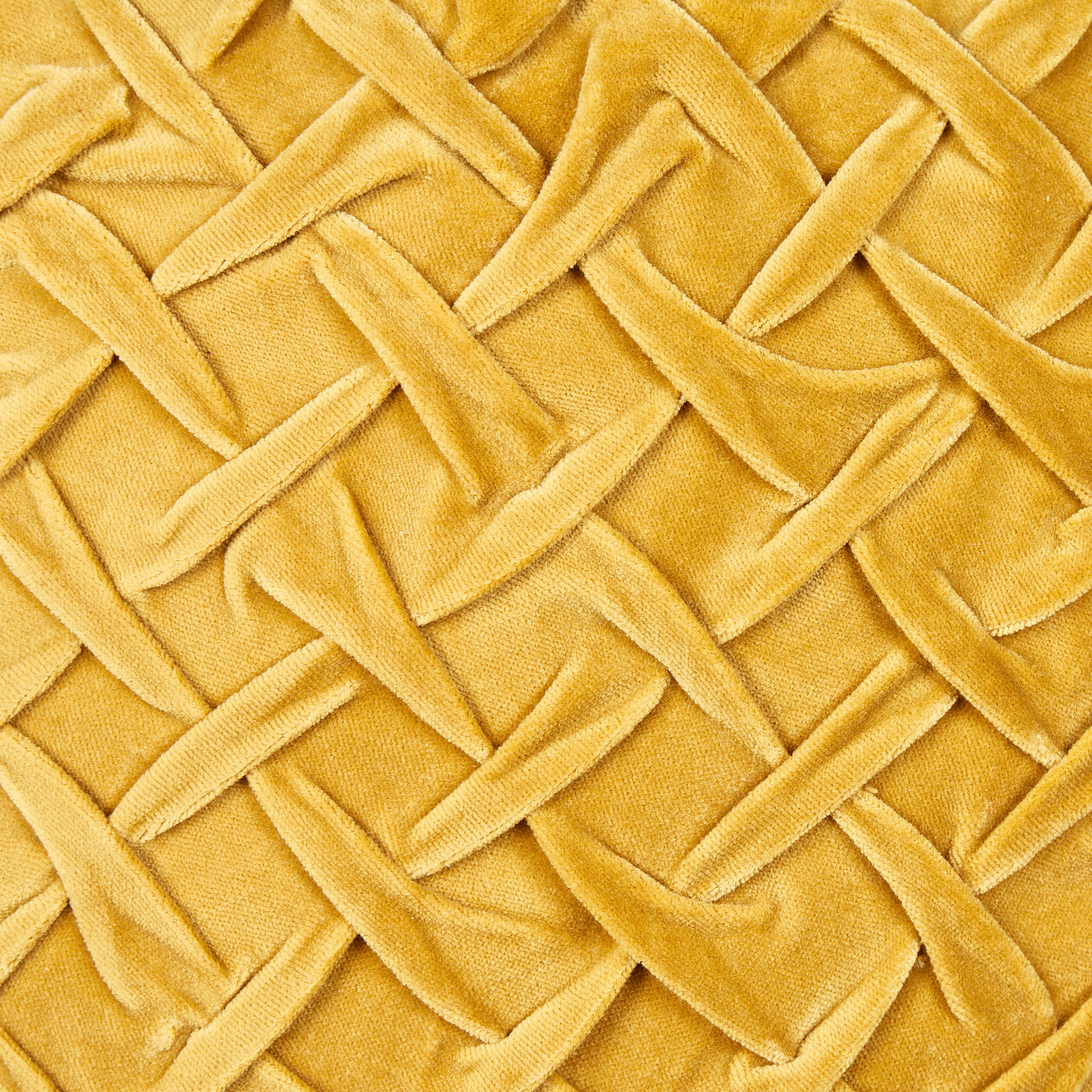 Kissen 2er Set Stickerei Baumwolle Gelb CHOISYA 30 x 50 cm