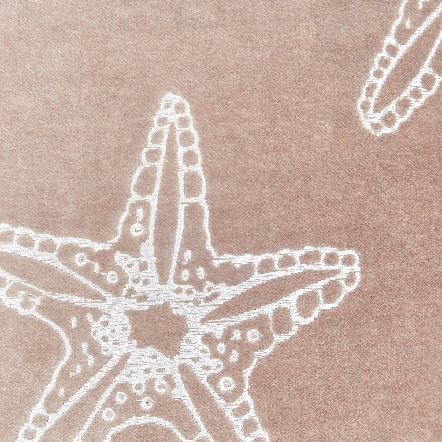 Dekokissen 2er Set CERAMIUM Samtstoff 45 x 45 cm Pastellrosa Blumenmuster