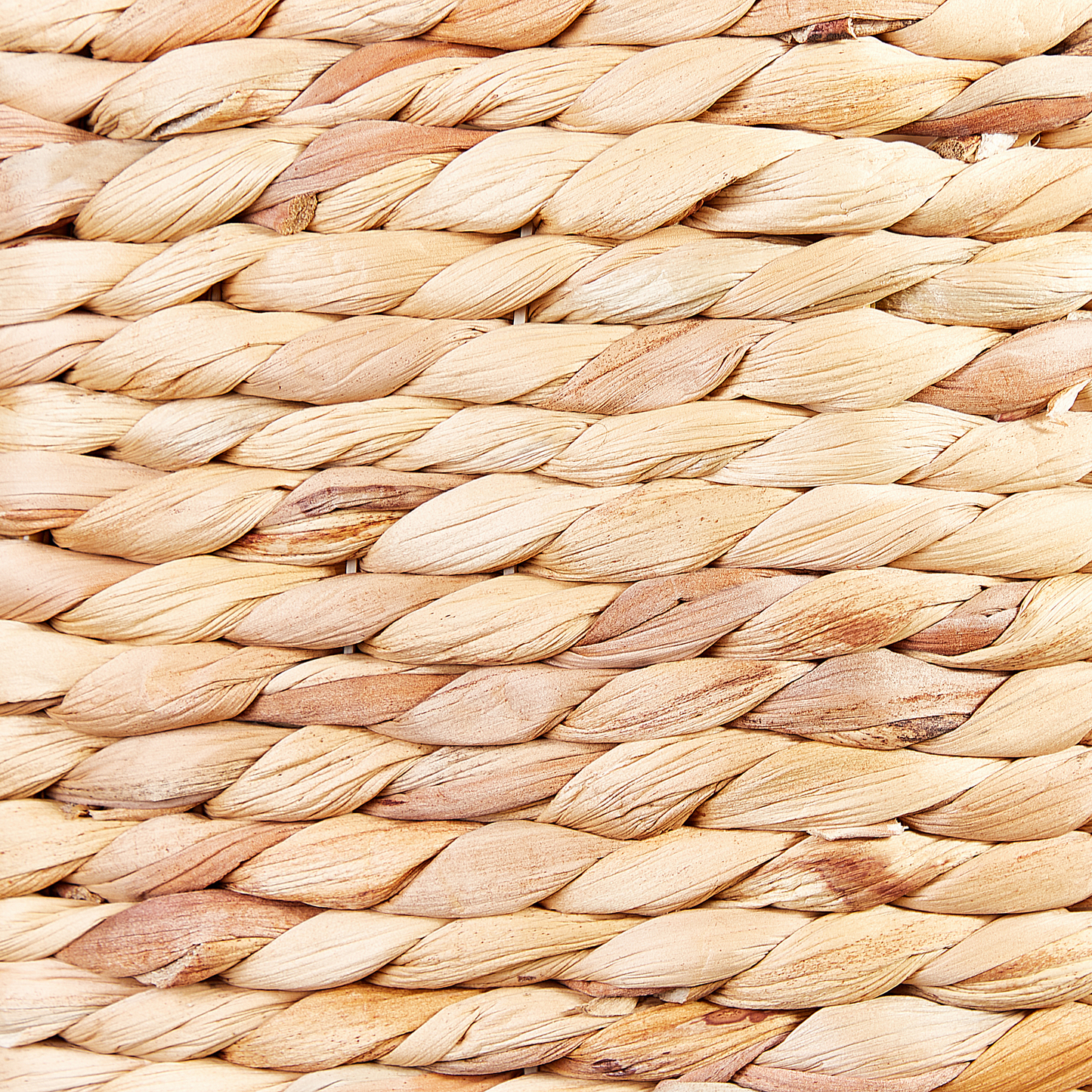 Aufbewahrungskorb mit Deckel Wasserhyazinthe naturfarben Krabbenform 46 cm KAKAMAS