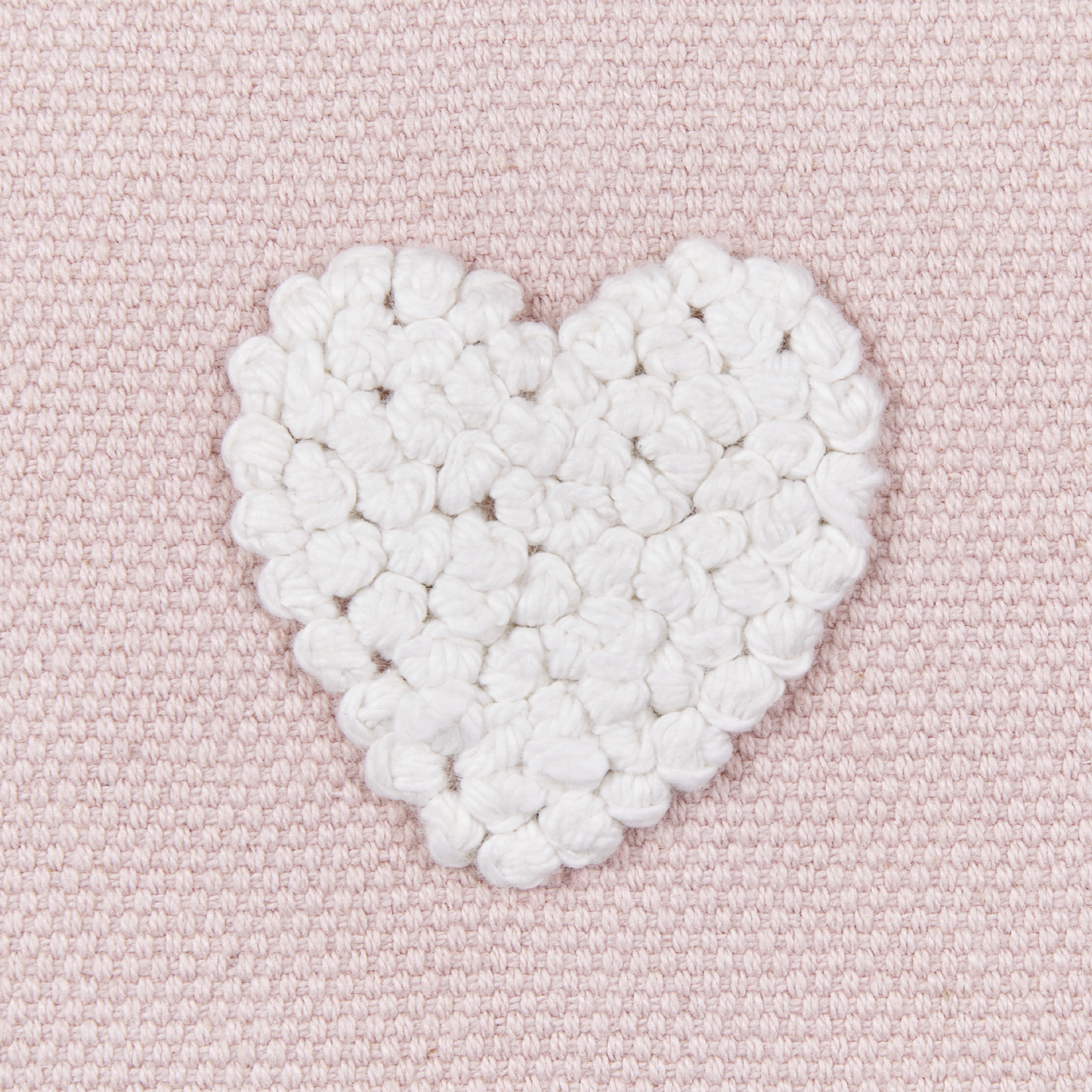 Dekokissen Herzen Baumwolle pastellrosa 45 x 45 cm GAZANIA