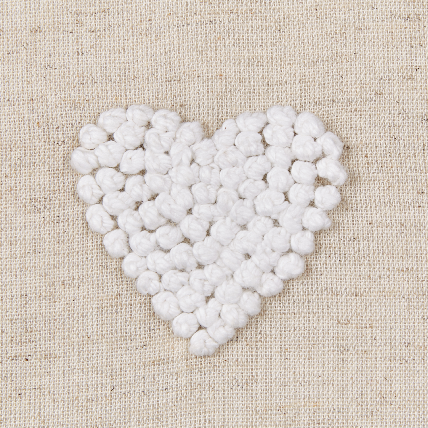 Dekokissen Herzen Baumwolle beige 45 x 45 cm 2er Set GAZANIA