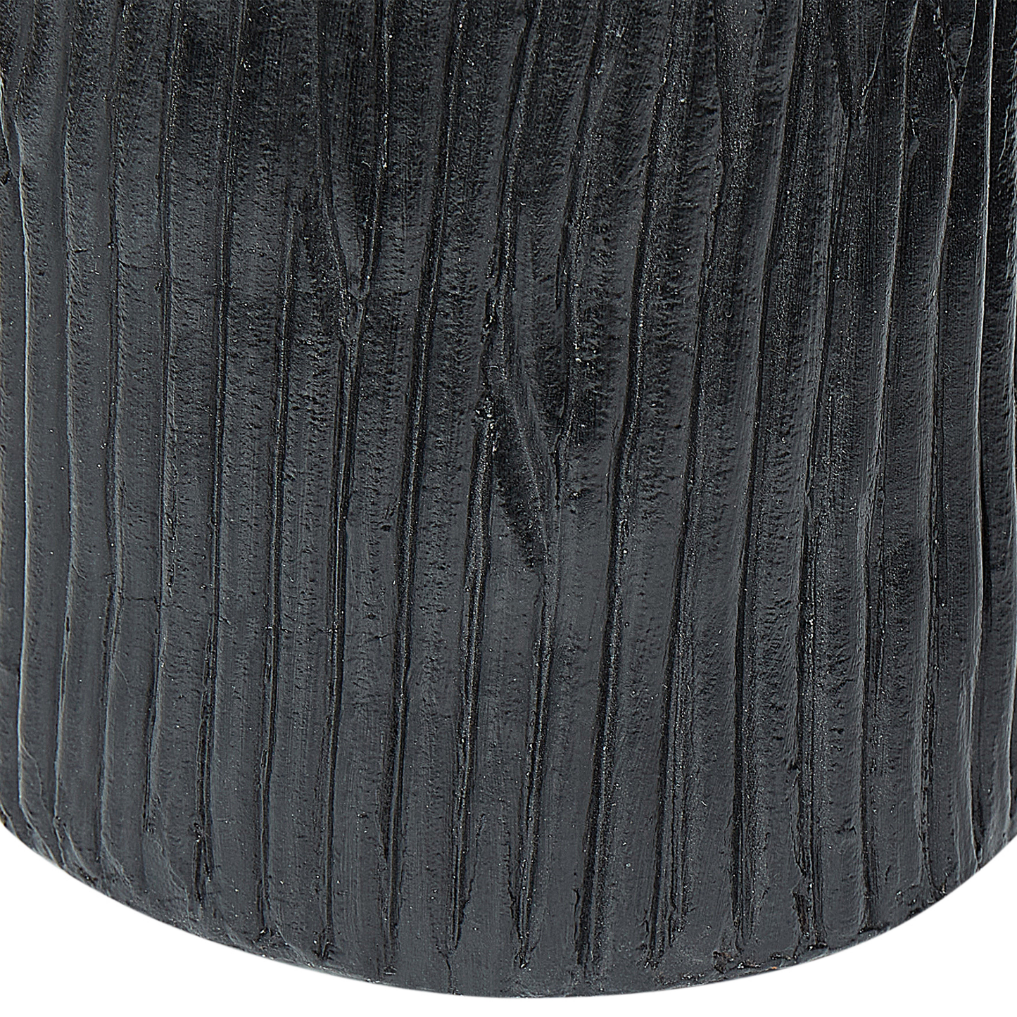 Dekovase FLORENTIA Keramik 50 cm Schwarz