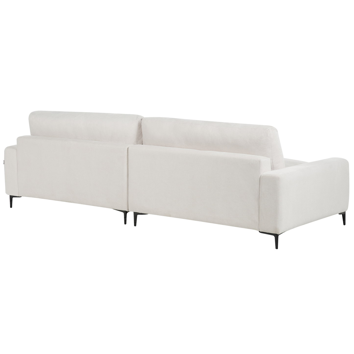 3-Sitzer Ecksofa cremeweiss linksseitig MALOY