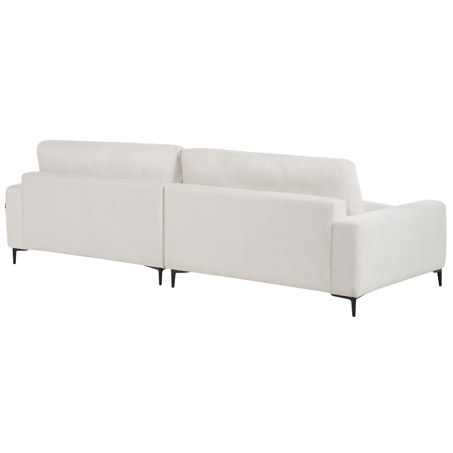 3-Sitzer Ecksofa cremeweiss rechtsseitig MALOY
